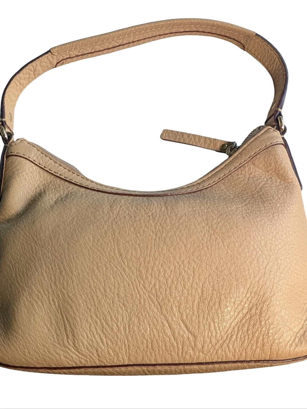 Kate Spade New York Pebbled Leather Hobo Bag Tan